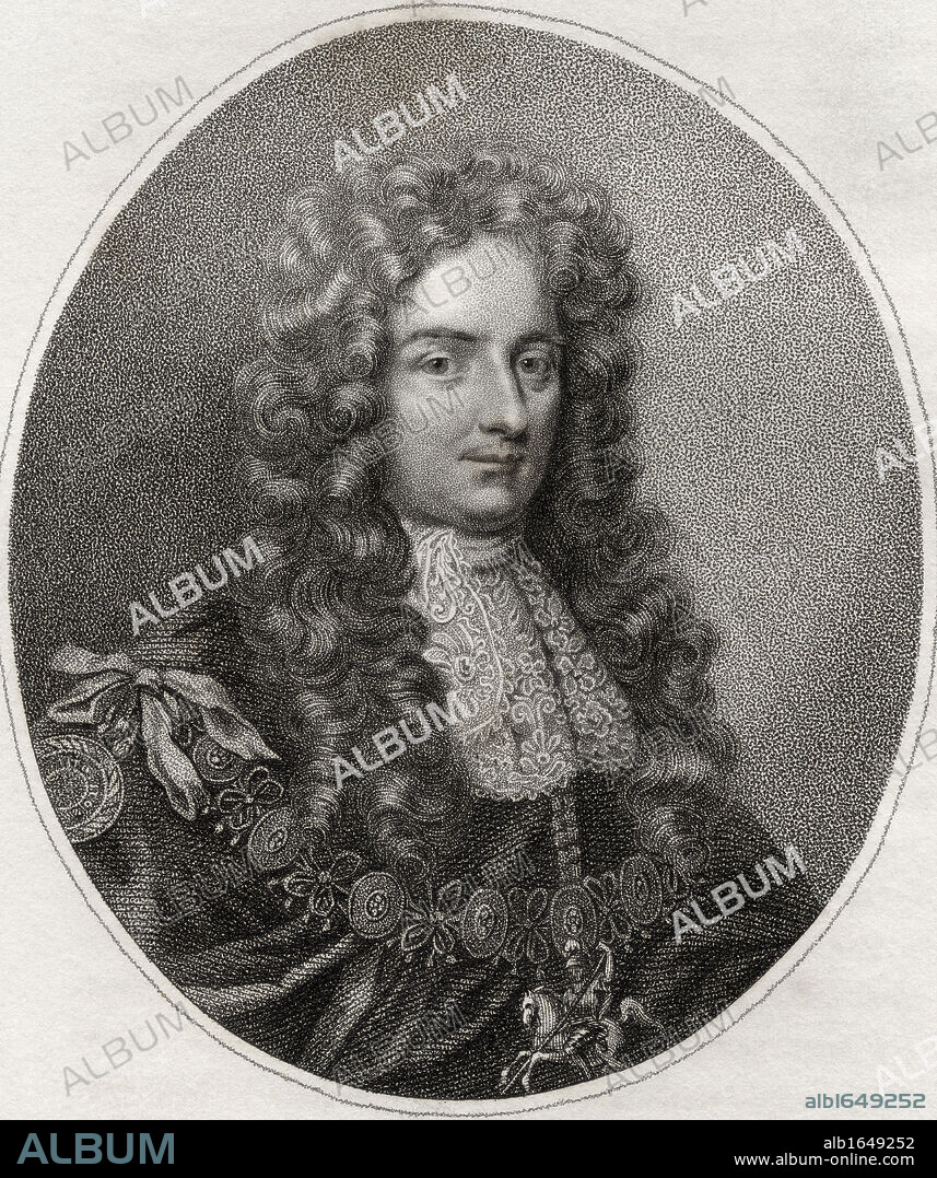 Laurence Hyde 1st Earl of Rochester 1641 - 1711 English statesman and writer Engraved by Bocquet from the book A catalogue of Royal and Noble Authors Volume IV published 1806.