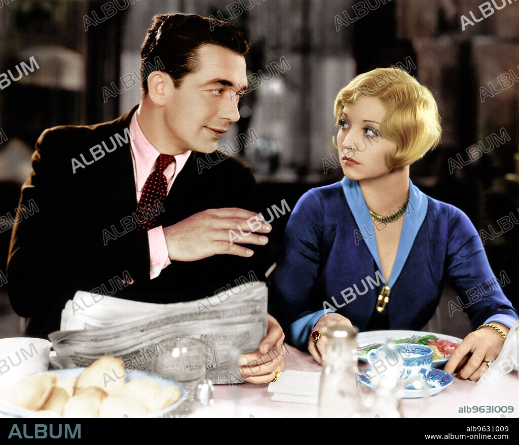 ALICE WHITE and JACK MULHALL in SHOW GIRL IN HOLLYWOOD, 1930, directed by MERVYN LEROY. Copyright FIRST NATIONAL.