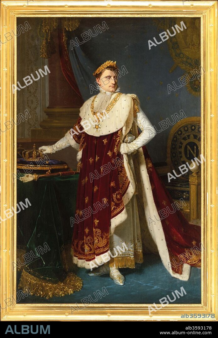 MICHEL MARTIN DROLLING. Portrait of Emperor Napoléon I Bonaparte (1769-1821).