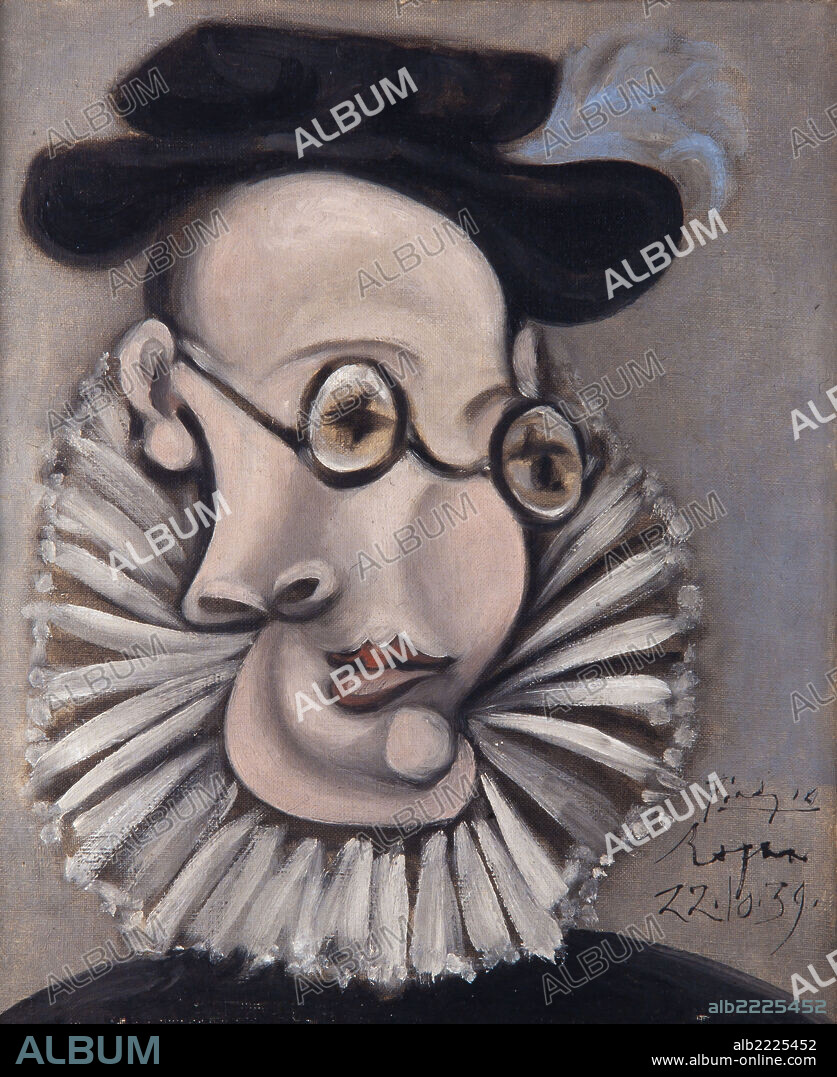 Pablo Picasso / 'Portrait of Jaume Sabartés with ruff and cap', 1939, Oil on canvas, 46 x 38 cm, MPB 70.241.