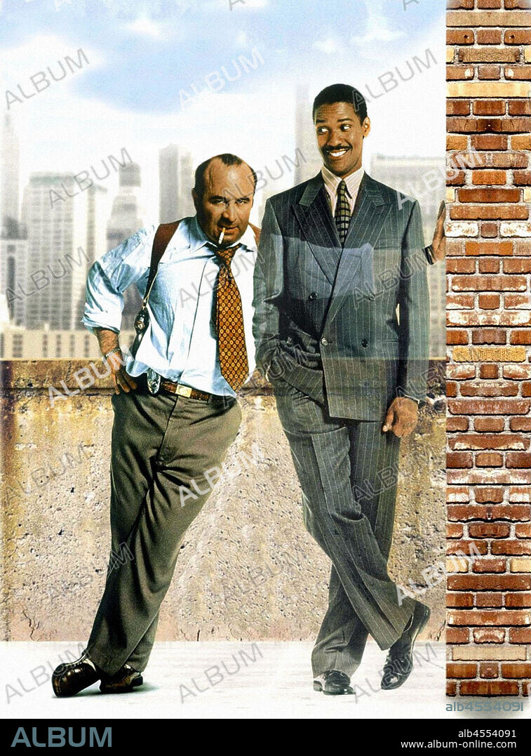 BOB HOSKINS and DENZEL WASHINGTON in HEART CONDITION, 1990, directed by JAMES D. PARRIOTT. Copyright NEW LINE CINEMA.