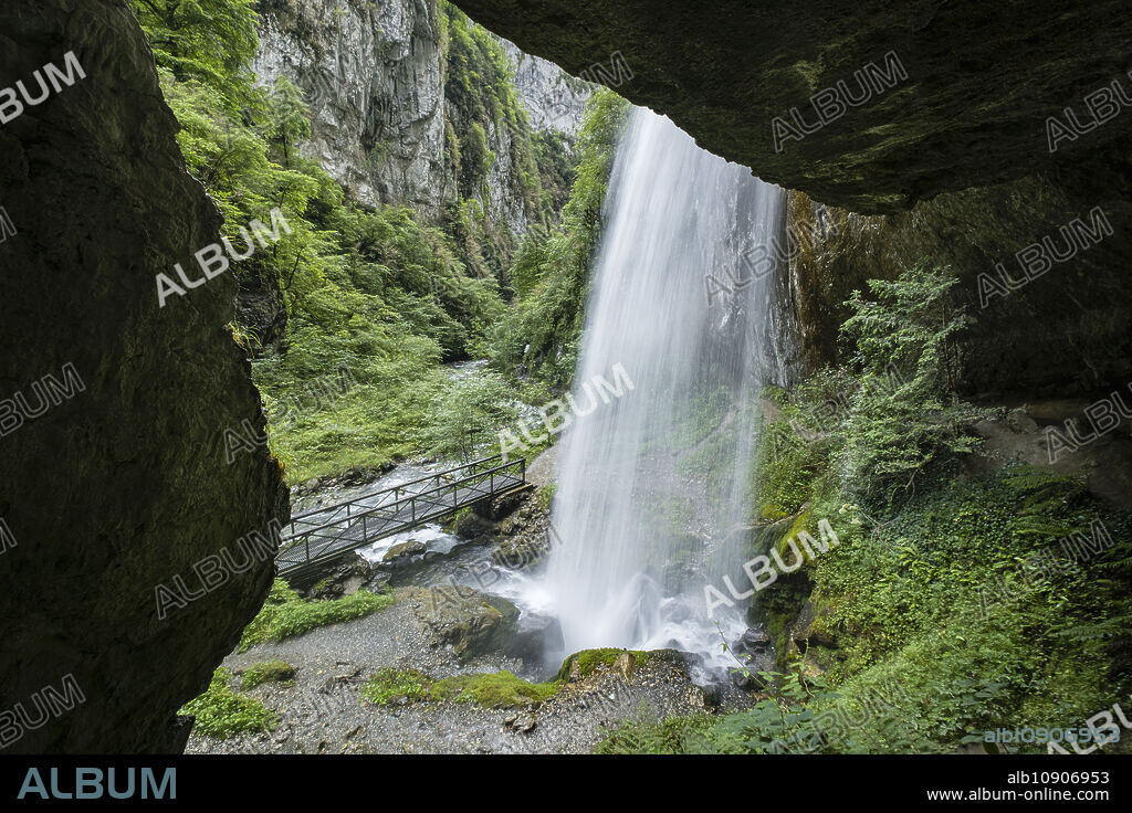 Garganta de Kakueta, Sainte-Engrâce, región de Aquitania, departamento de Pirineos Atlánticos, Francia.