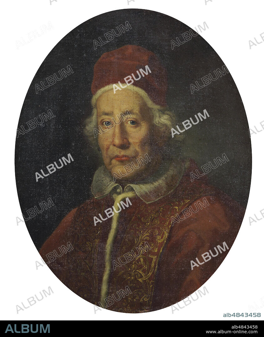 PIETRO NELLI. Portrait of the Pope Clement XI.