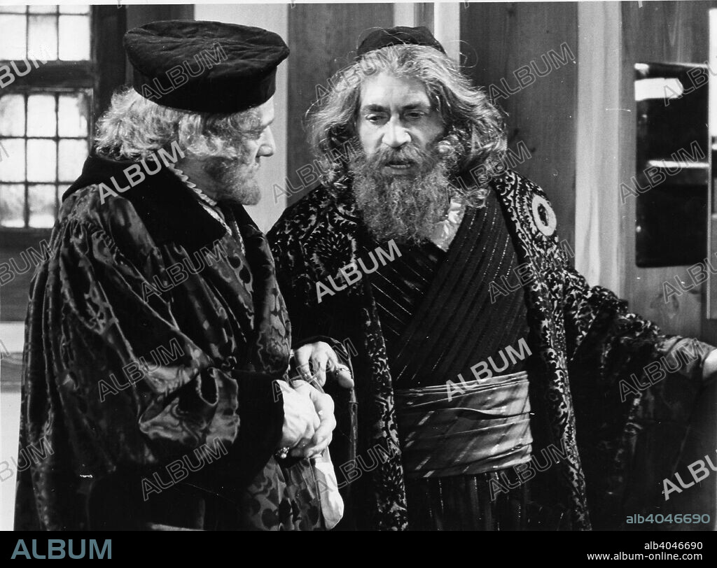Frank Finlay (1926- ), British actor, as Shylock in 'The Merchant of Venice'. Courtesy of the  BBC. For editorial use only, all other uses to be cleared.