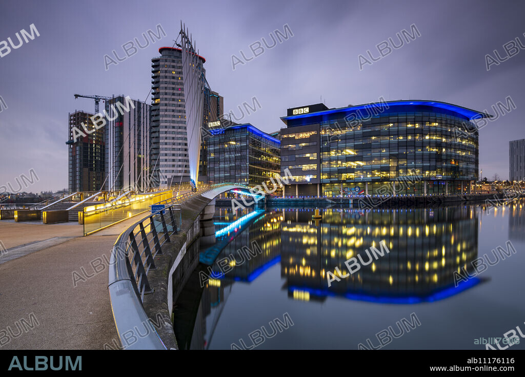 BBC building at MediaCity UK, Salford Quays, Manchester, England, United Kingdom, Europe.