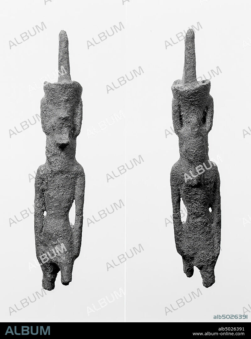Nefertem, standing, bronze, god, bronze, 7.1 cm, Late Period, Egypt.