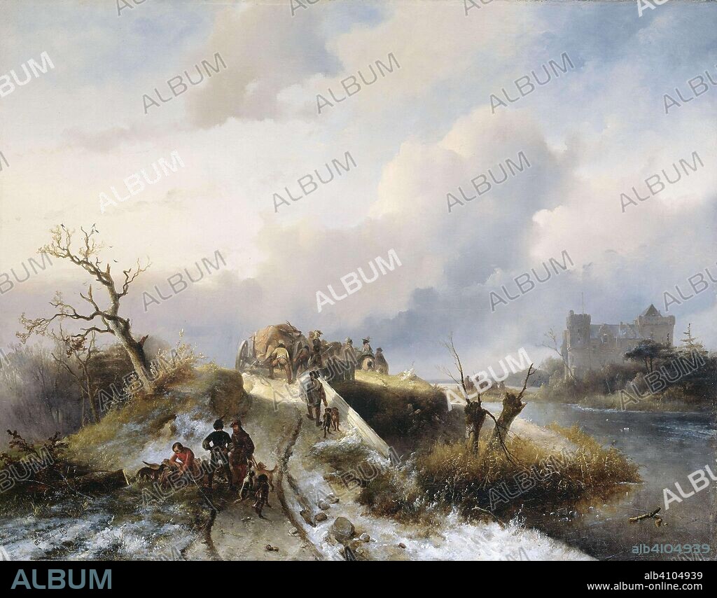 JOHANNES FRANCISCUS HOPPENBROUWERS and CHARLES ROCHUSSEN (mentioned on object). Return from the Hunt. Dating: c. 1845. Measurements: h 80 cm × w 102.5 cm; d 11 cm.