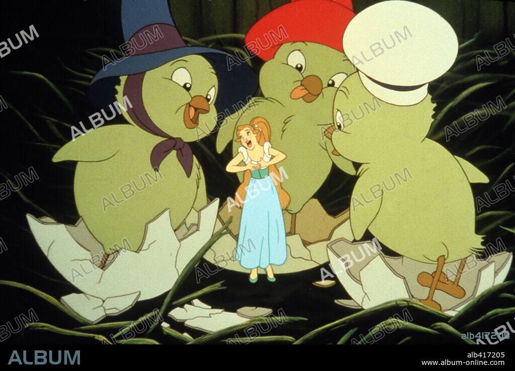 PULGARCITA, 1994 (THUMBELINA), dirigida por DON BLUTH y GARY GOLDMAN. Copyright WALT DISNEY PRODUCTIONS.