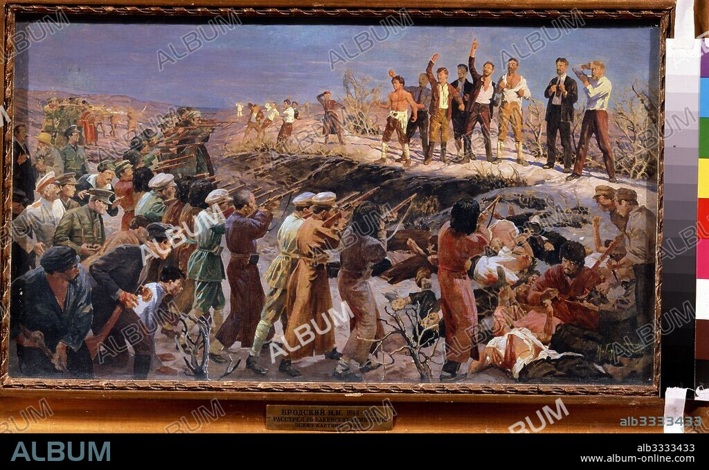 ISAAK IZRAILEVICH BRODSKY. Execution of the 26 Baku Commissars.