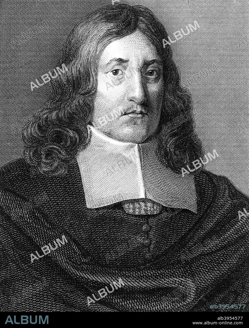 John Milton, 17th century English poet, (1820). Milton's (1608-1674) most famous work is his epic Paradise Lost, first published in 1667. He became totally blind in about 1652.
