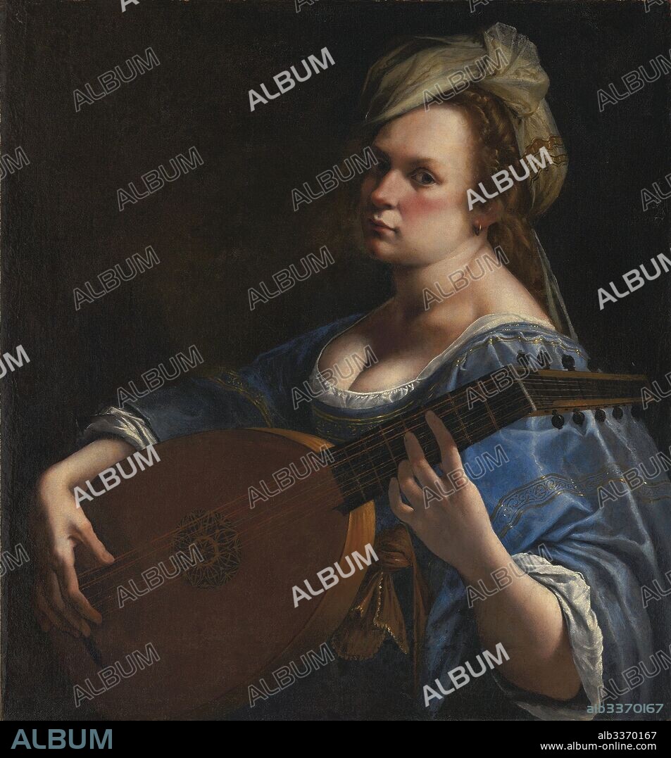 ARTEMISIA GENTILESCHI. Self-Portrait as a Lute Player.