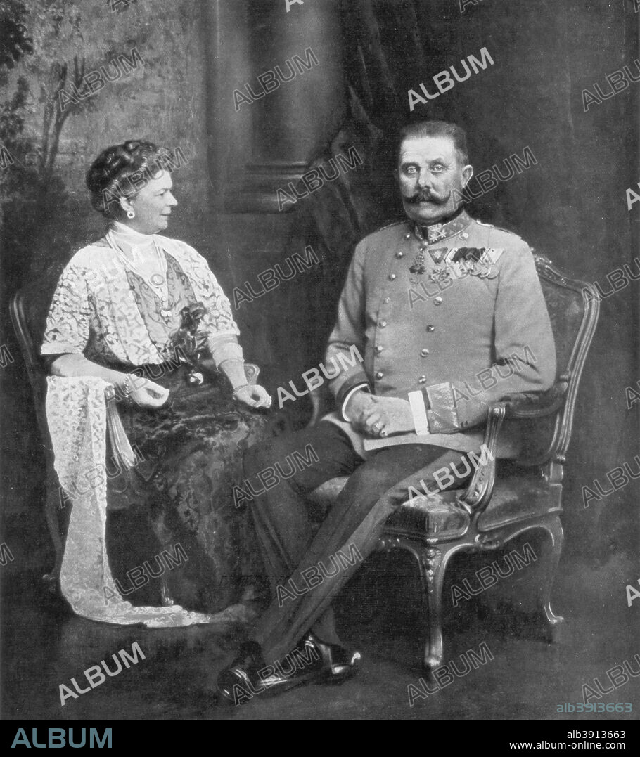 Archduke Franz Ferdinand of Austria and Sophie, Duchess of Hohenberg, 1914. The Archduke Franz Ferdinand (1863-1914), heir to the Austrian throne, and the Archduchess Sophie were assassinated in Sarajevo on 1914 by a Serbian nationalist, Gavrilo Princip. The assassination set Europe firmly on the road to the First World War.