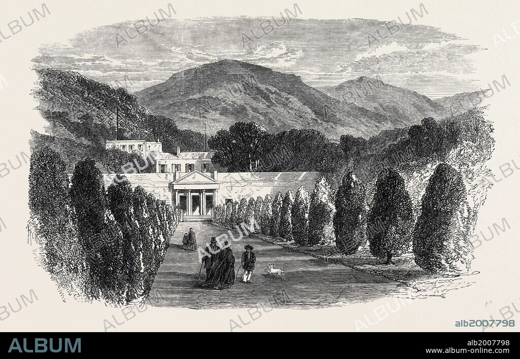 THE VILLA SAN MARTINO, NAPOLEON'S HOUSE IN THE ISLE OF ELBA, 1868.