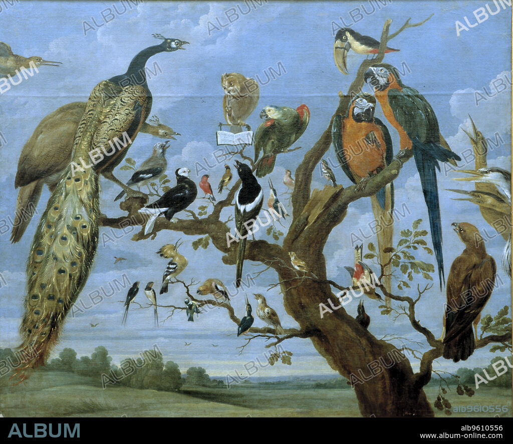 'Concert of Birds', oil Painting by Paul de Vos.