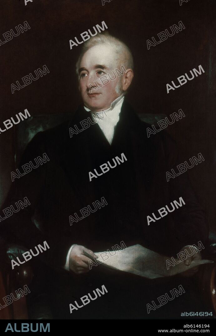 GEORGE STEPHENSON (1781/1848) INVENTOR OF THE LOCOMOTIVE.