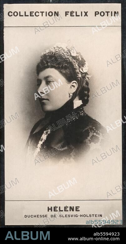 Princess Helena of the United Kingdom, 1846 - 1923. Princess Christian of Schleswig-Holstein by marriage (third daughter and fifth child of Queen Victoria and Prince Albert). Studio portrait. Photo, c.1890. Berlin, Sammlung Archiv für Kunst und Geschichte.