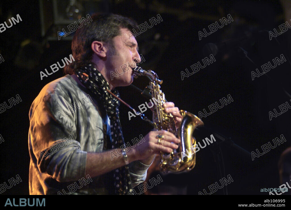 El flautista y saxofonista español Jorge Pardo en Jerez (Andalucía) en el 2007.