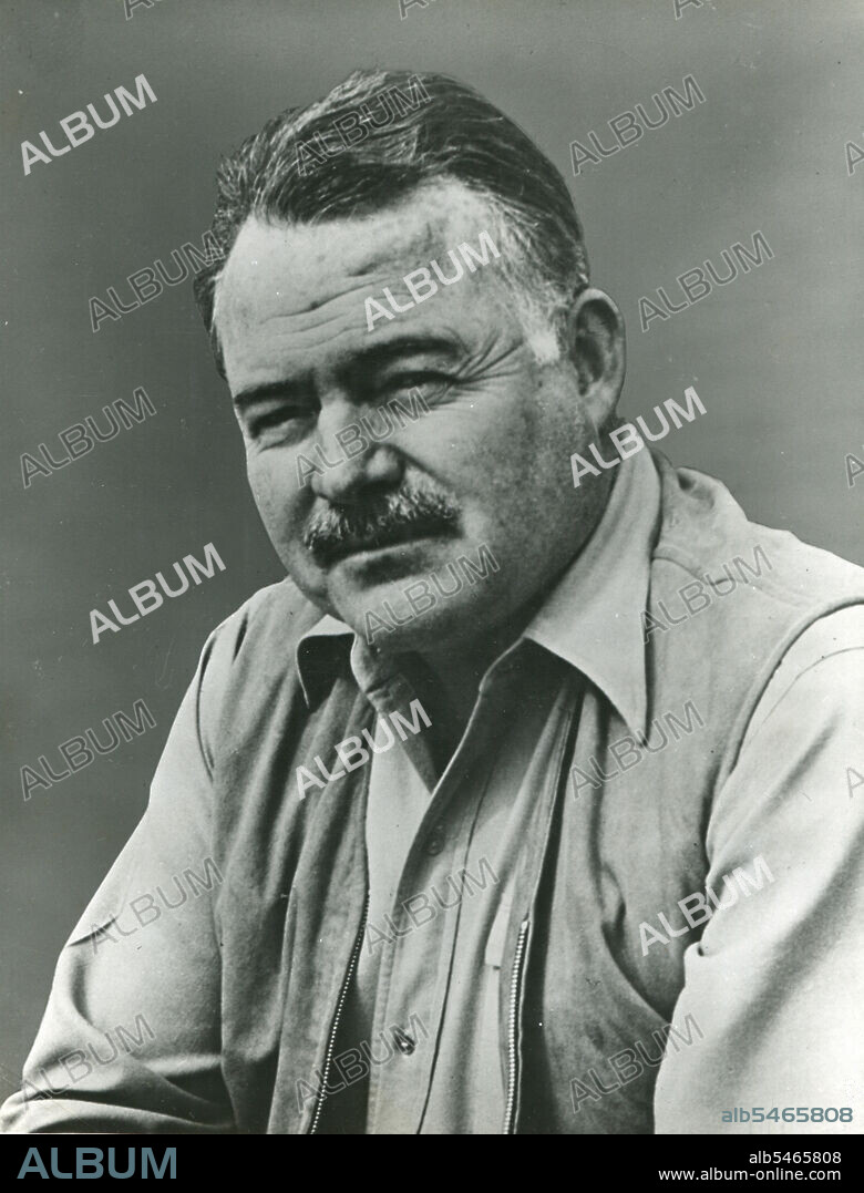Ernest Hemingway, noted U.S. author.