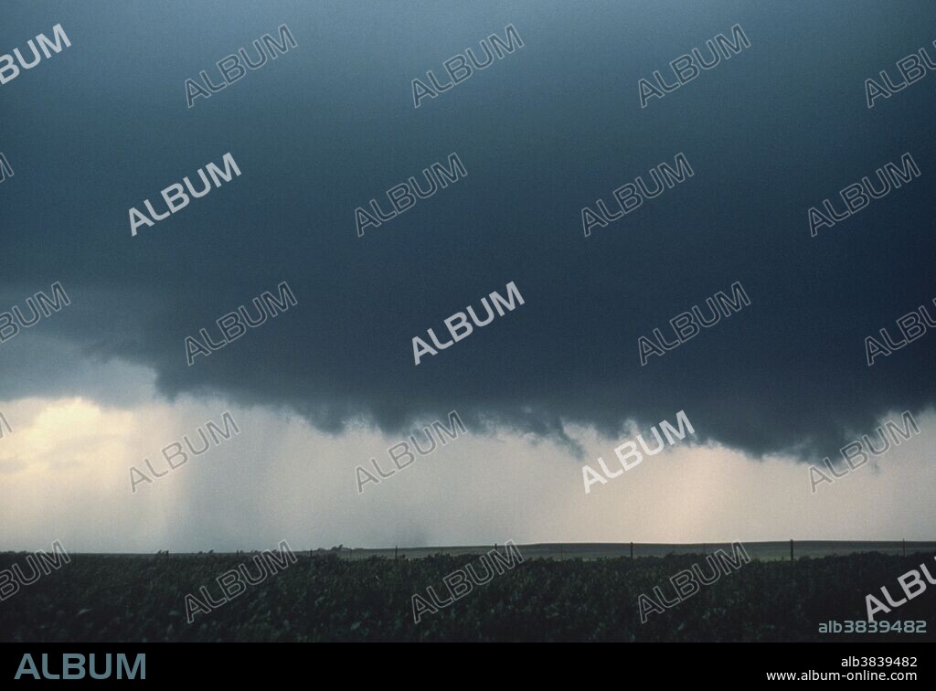 Life cycle of a tornado. Photo 1 of 9.