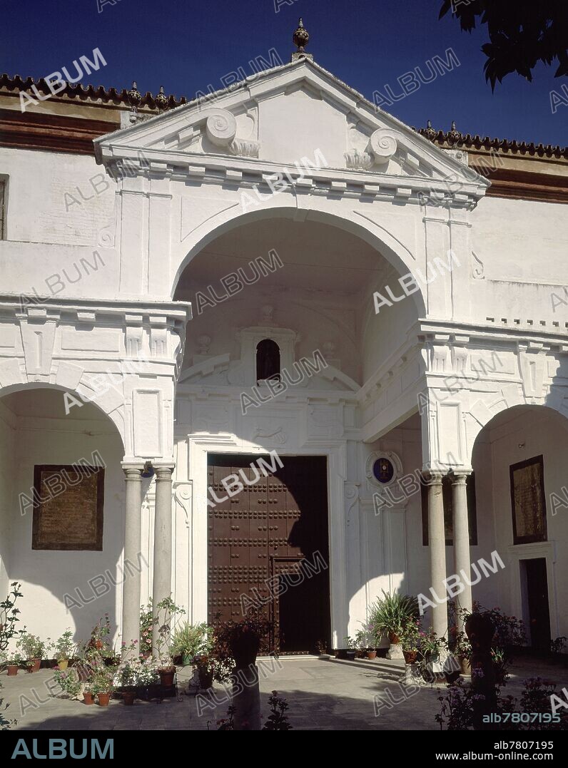 PORTADA DE LA IGLESIA - SIGLO XVIII - CONJUNTO DEL PORTICO DE IGLESIA DE STA CLARA.