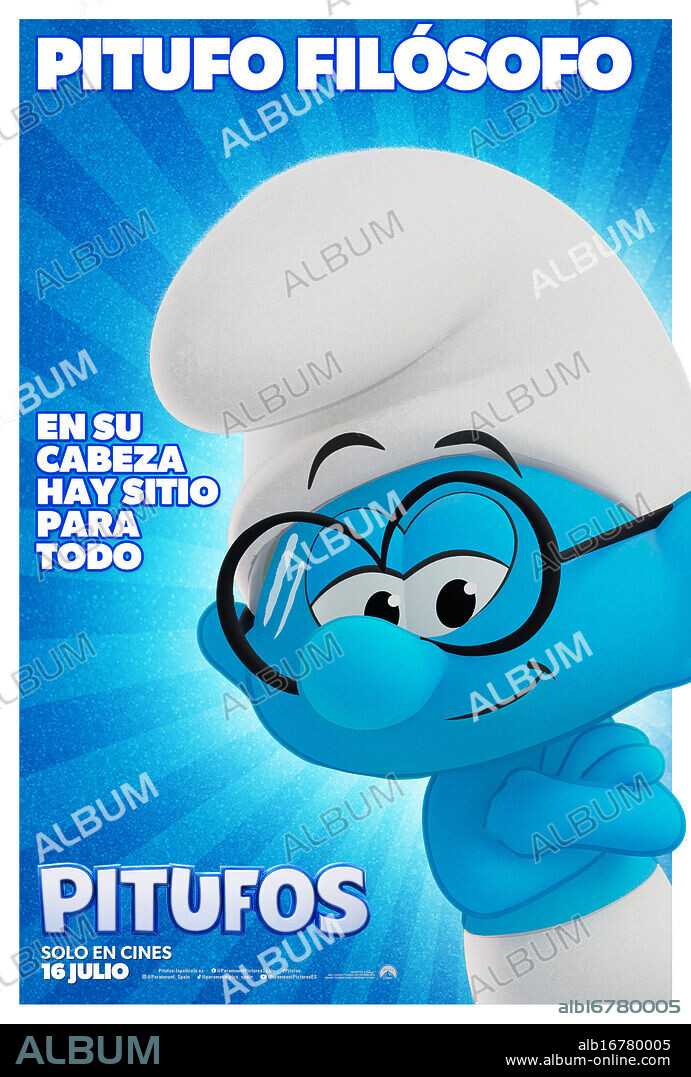 Poster de PITUFOS, 2025 (SMURFS), dirigida por CHRIS MILLER. Copyright Paramount Animation / Nickelodeon Animation Studios.