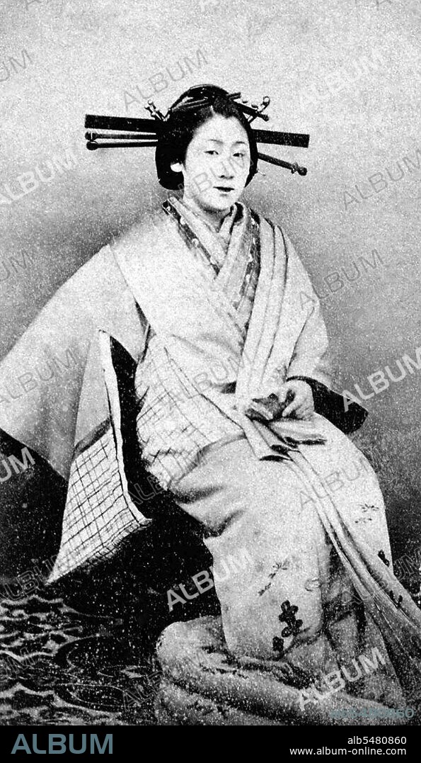 Oiran (??) were the courtesans of Edo period Japan. The oiran were considered a type of yujo (??) 'woman of pleasure' or prostitute. However, they were distinguished from the yujo in that they were entertainers, and many became celebrities of their times outside the pleasure districts. Their art and fashions often set trends among the wealthy and, because of this, cultural aspects of oiran traditions continue to be preserved to this day. The oiran arose in the Edo period (1600–1868). At this time, laws were passed restricting brothels to walled districts set some distance from the city center. In the major cities these were the Shimabara in Kyoto, the Shinmachi in Osaka, and the Yoshiwara in Edo (present-day Tokyo). These rapidly grew into large, self-contained 'pleasure quarters' offering all manner of entertainments. Within, a courtesan’s birth rank held no distinction, which was fortunate considering many of the courtesans originated as the daughters of impoverished families who were sold into this lifestyle as indentured servants. Instead, they were categorized based on their beauty, character, education, and artistic ability. Among the oiran, the tayu (??) was considered the highest rank of courtesan and were considered suitable for the daimyo or feudal lords. In the mid-1700s courtesan rankings began to disappear and courtesans of all classes were collectively known simply as 'oiran'. The word oiran comes from the Japanese phrase oira no tokoro no nesan (????????) which translates as 'my elder sister'. When written in Japanese, it consists of two kanji, ? meaning 'flower', and ? meaning 'leader' or 'first', hence 'Leading Flower' or 'First Flower'.