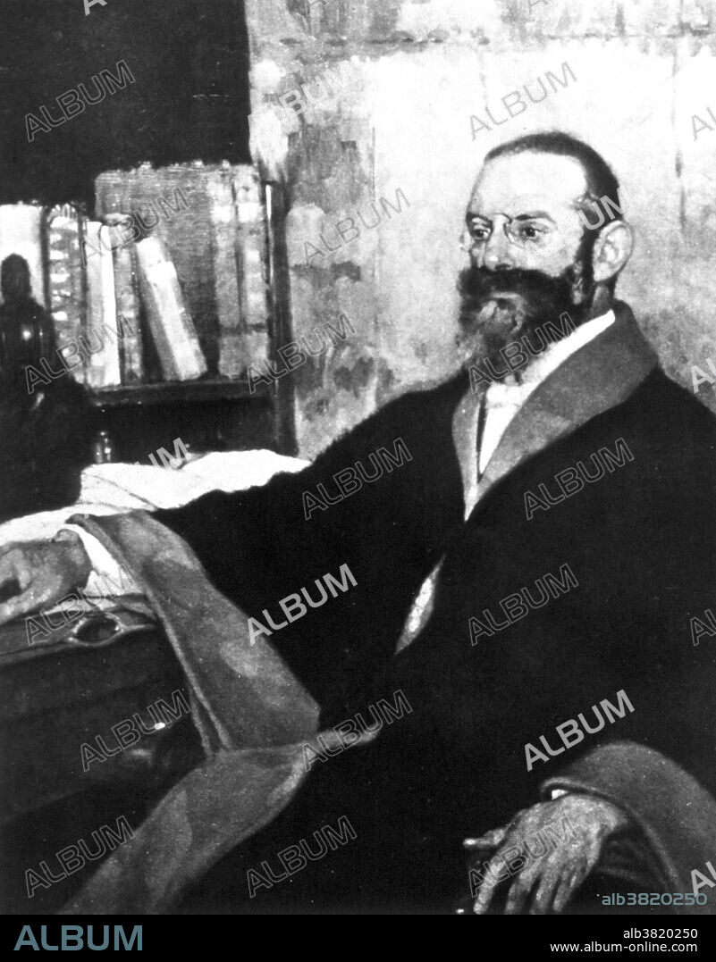 Albert Ludwig Sigesmund Neisser (1855-1916) was a German physician, dermatologist and microbiologist. In 1877 Neisser became an assistant of the dermatologist Oskar Simon, and concentrated on sexually transmitted diseases and leprosy. During the following two years he studied and obtained experimental evidence about the causative agent (pathogen) for gonorrhea, a strain of bacteria that was named in his honor (Neisseria gonorrhoeae). Neisser was also the co-discoverer of the causative agent of leprosy with Norwegian physician Gerhard Armauer Hansen. There was some conflict between Neisser and Hansen, Hansen as discoverer of the bacillus and Neisser as identifier of it as the etiological agent, Mycobacterium leprae. In 1882 Neisser was appointed professor extraordinarius by the University at the age of 29, and worked as a dermatologist in the university hospital of Breslau. In 1898 Albert Neisser published clinical trials on serum therapy in patients with syphilis. In 1905 and 1906 Neisser travelled to Java, in order to study the possible transmission of syphilis from apes to humans. Neisser was also very active in the field of public health. He promoted preventive and educational measures to the public, and better sanitary control of prostitutes, in order to combat venereal diseases. Neisser died of septicemia in 1916, at the age of 61.
