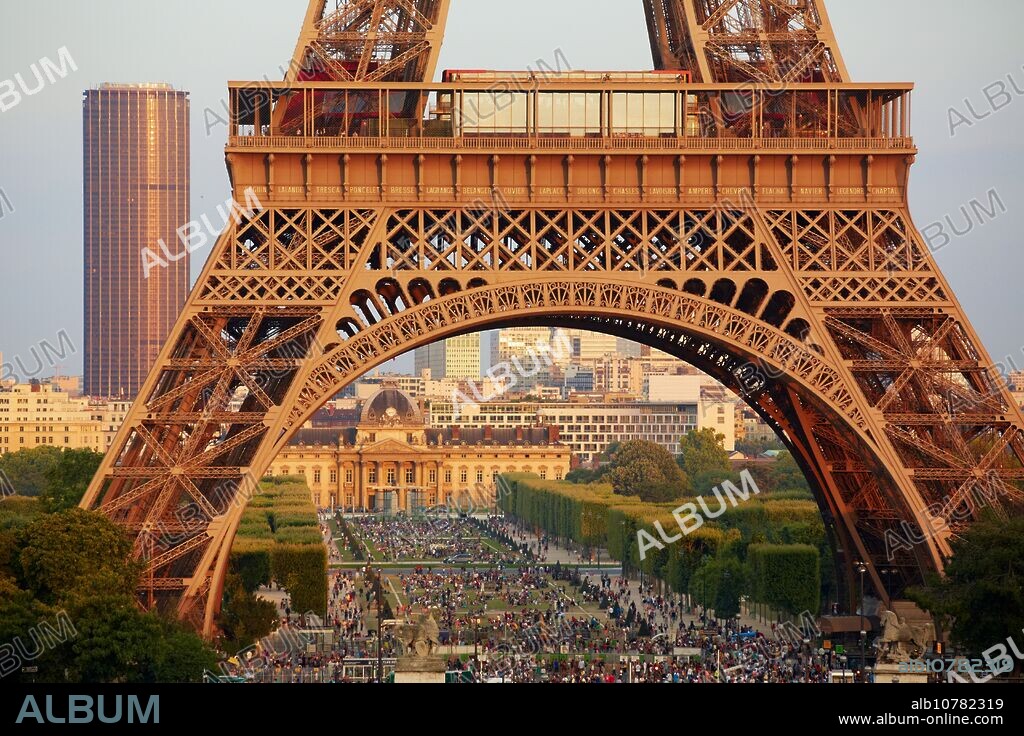 Champ de mars. Eiffel tower. Paris. France.