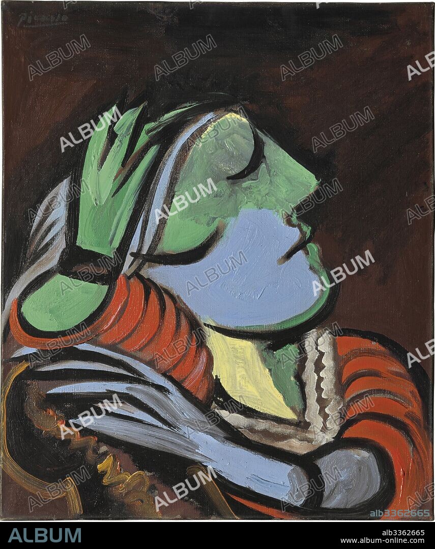 PABLO PICASSO. Femme endormie.
