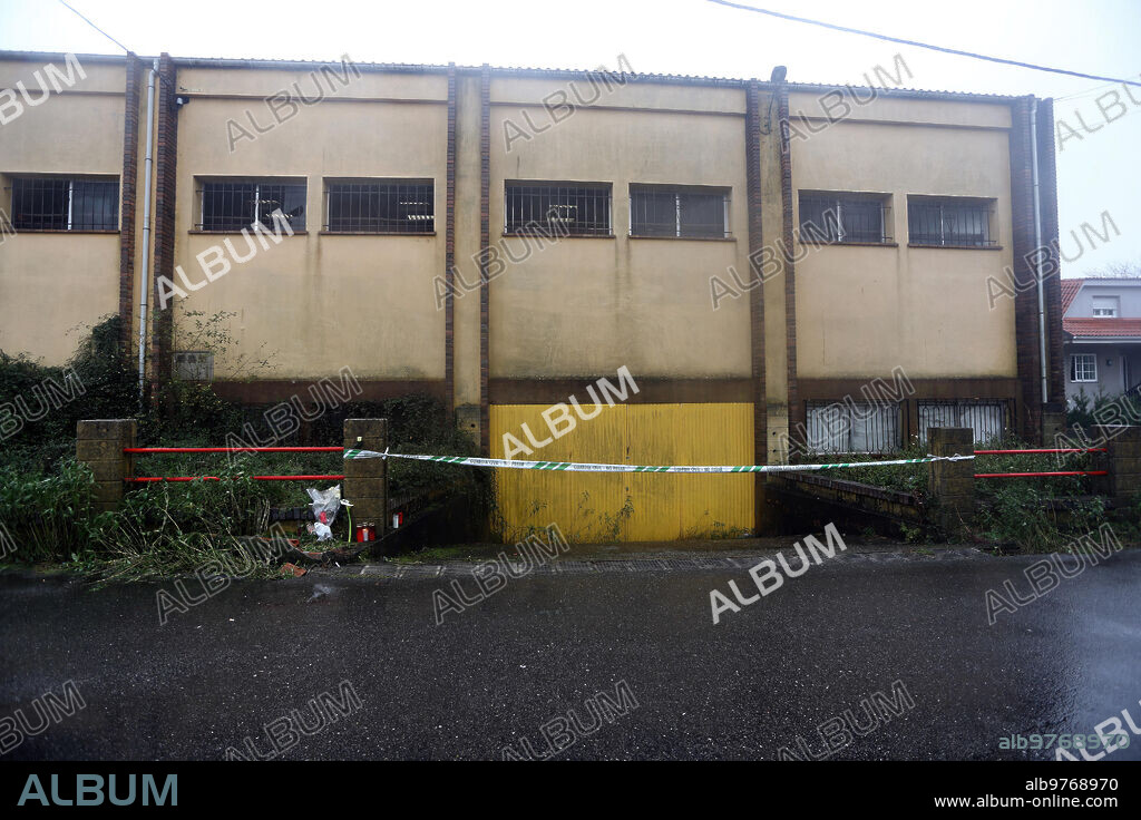 Rianxo (la Coruña), 02/01/2018. Nave en la que Apareció el cadáver de diana Quer. Foto: Miguel Muñiz Archdc.