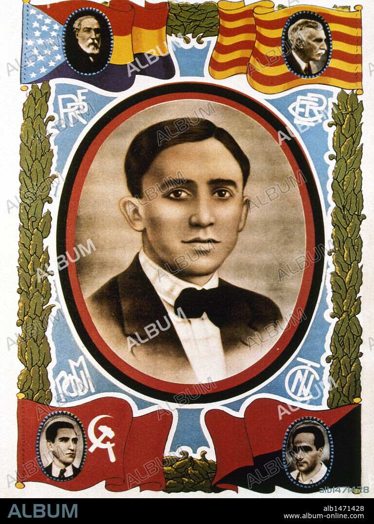 ASCASO, Francisco (Almudévar, 1901-Barcelona, 1936). Dirigente anarquista. Fundó con Durruti, G. Oliver y otros, el grupo anarquista "Los Solidarios". Participó en el asesinato del cardenal Soldevila (1923). Murió al enfrentarse a las fuerzas nacionales al intentar tomar el cuartel de Atarazanas. Cartel de homenaje a Ascaso. Colección Josep Termes.