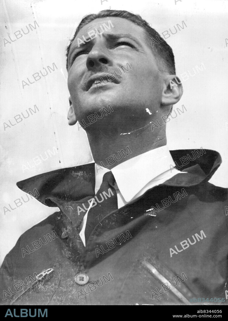Pilot Warren Penny who flew Jean Burns the parachutist at ascot. February 27, 1938.