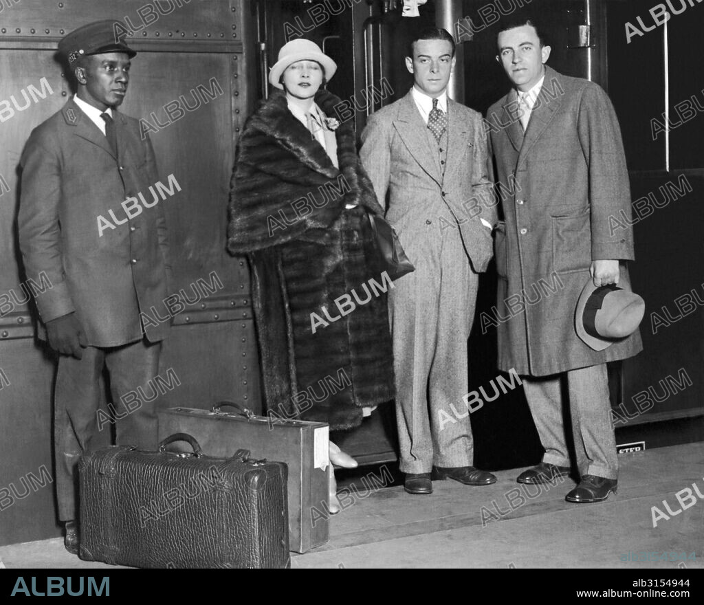 New York, New York:  October 22, 1925 Movie star Anna Q. Nilsson arrives at Grand Central Station in New York from California to make a film here.
