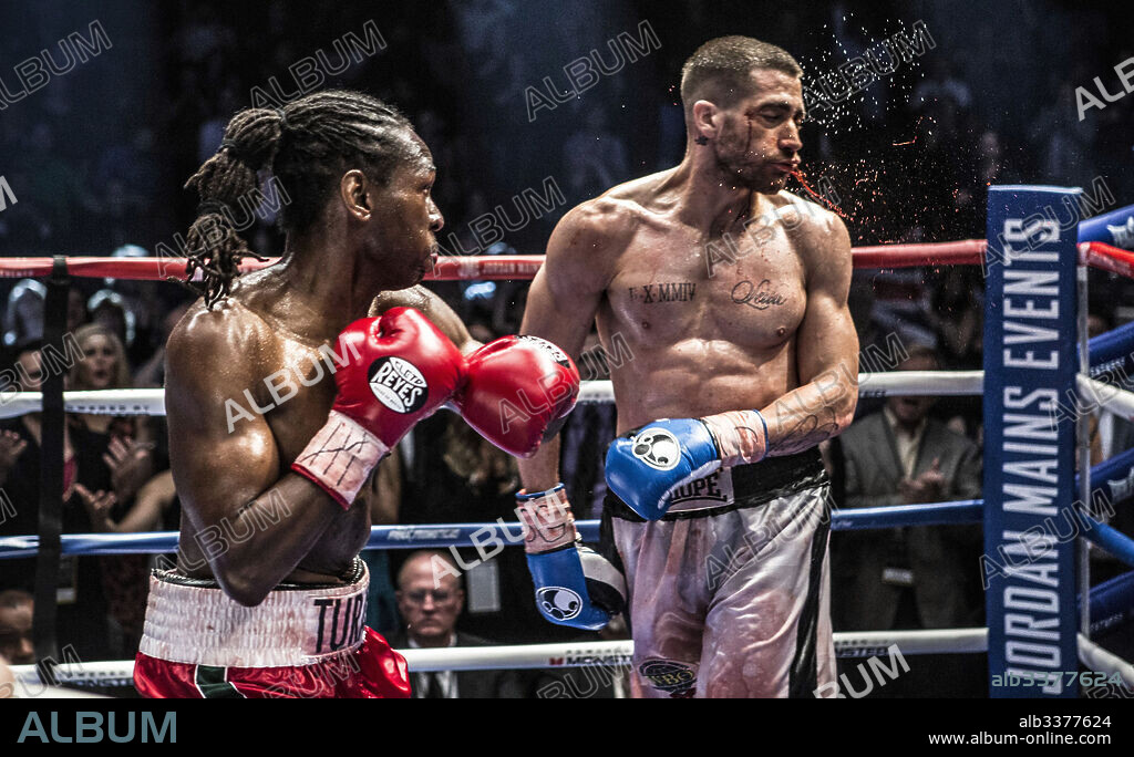 JAKE GYLLENHAAL en REDENCION, 2015 (SOUTHPAW), dirigida por ANTOINE FUQUA. Copyright ESCAPE ARTISTS.