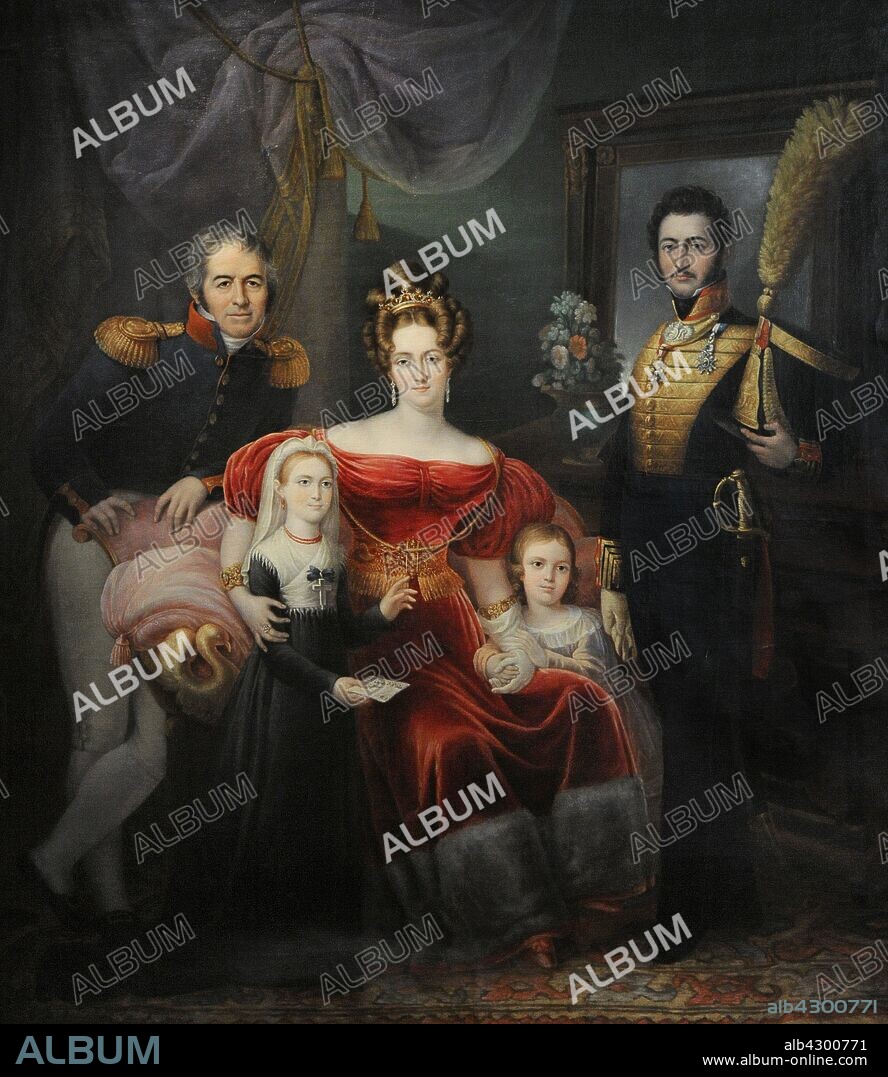 José Aparicio Inglada (1773-1838). Pintor español. La familia de Gaspar Soliveres, 1831. Óleo sobre lienzo. Museo del Romanticismo. Madrid. España.