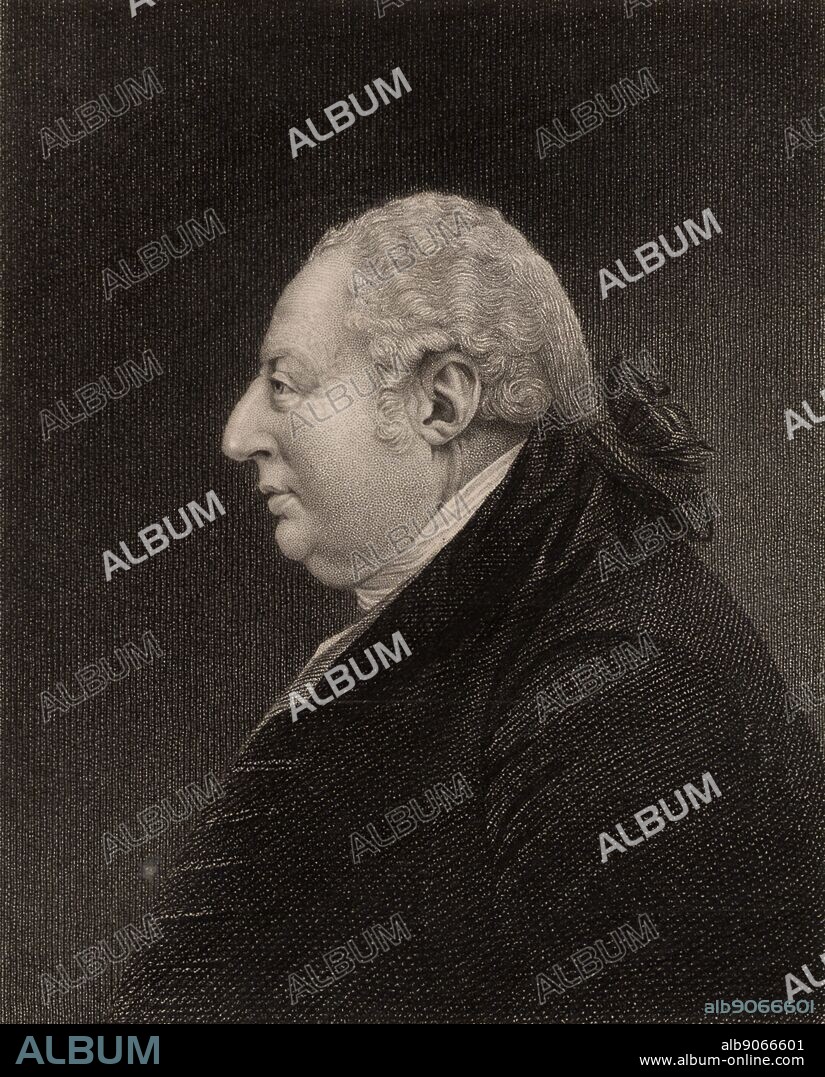 Francis Egerton, 3rd Duke of Bridgewater (1736-1803) English nobleman. He commissioned the civil engineer James Brindley to build a canal to serve his mines at Worsley, Lancashire, and to carry the coal mined there to the industrial city of Manchester. Engraving from 'The National Portrait Gallery, Vol IV, by Joseph Jerdan (London, 1833).