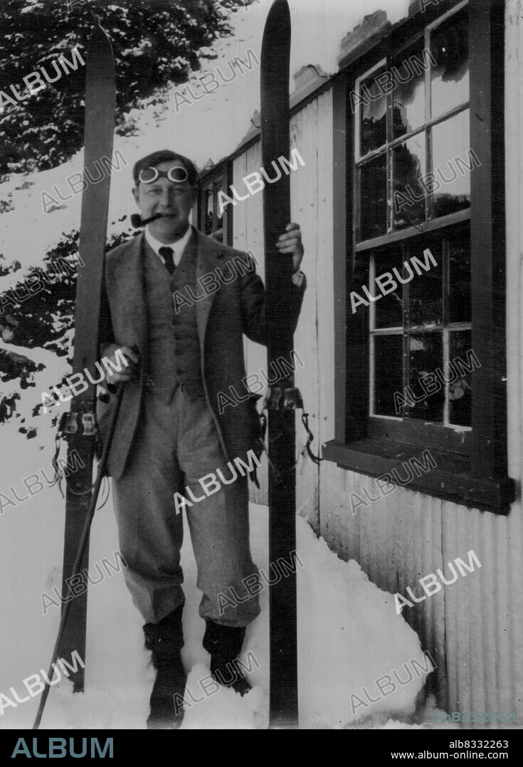 Sir Otto Niemeyer at ball hut. October 11, 1930.
