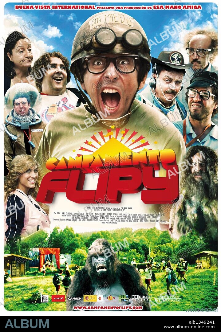 Poster de CAMPAMENTO FLIPY, 2010, dirigida por RAFA PARBUS. Copyright CANAL PLUS/ESA MANO AMIGA.