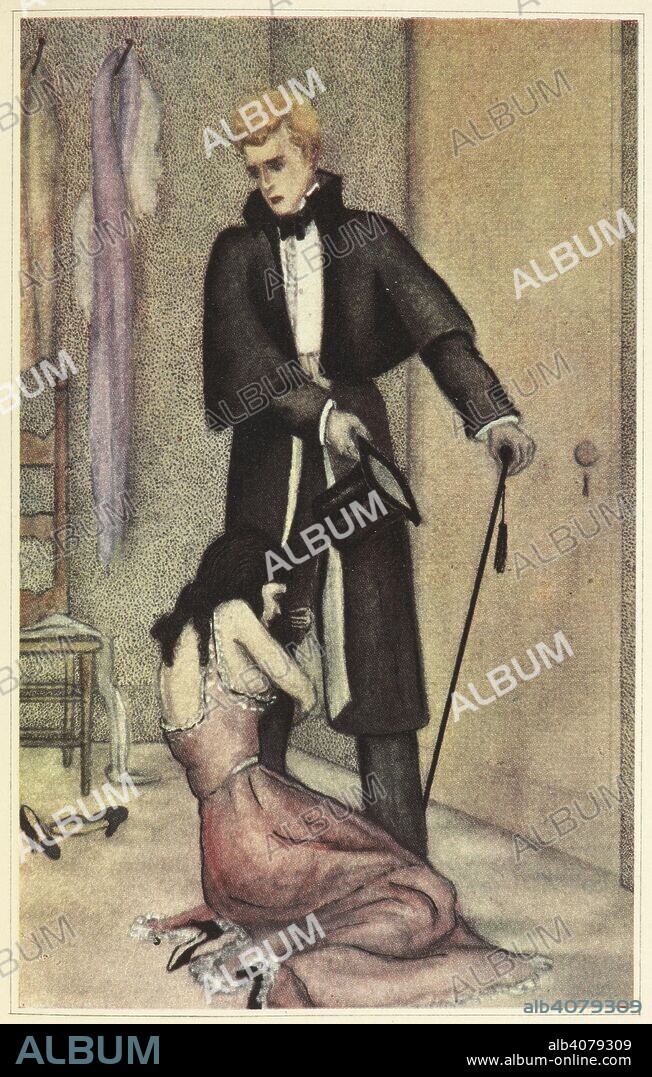 OSCAR FINGAL O'FLAHERTIE WILLS WILDE y MAJESKA. "She crouched on the floor like a wounded thing, and Dorian Gray, with his beautiful eyes, looked down at herâ€. . The Picture of Dorian Gray ... Illustrated by Majeska (fl.1920 to 1940). [With plates.]. New York : Horace Liveright, 1930. Art-Deco. Source: Cup.502.e.25 plate opposite page 110.