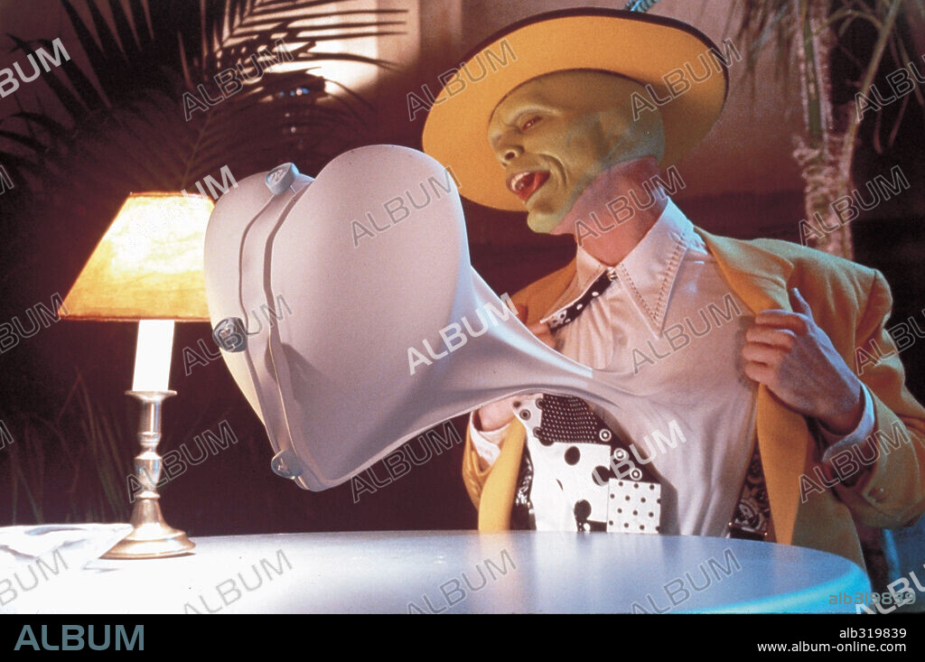 JIM CARREY dans THE MASK, 1994, réalisé par CHUCK RUSSELL. Copyright NEW LINE PRODUCTIONS.