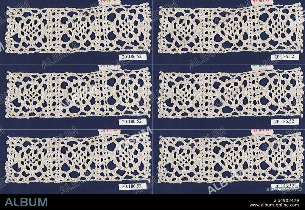 Insertion, Italian, 16th century, Italian, Bobbin lace, 1 3/4 x 5 1/2 inches (4.4 x 14.0 cm), Textiles-Laces.