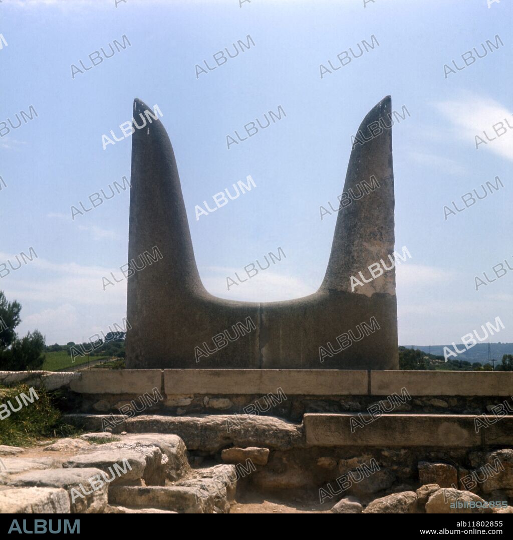 Horns of Consecration. Knossos. Crete. Greece.