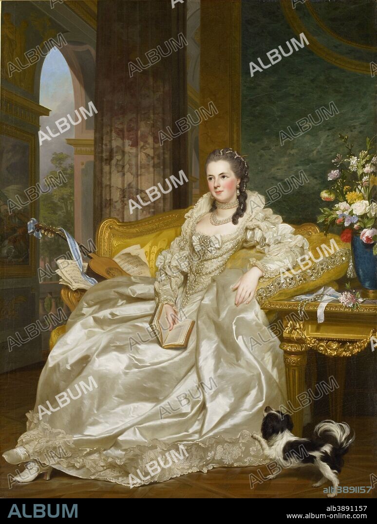 ALEXANDER ROSLIN. The Comtesse d'Egmont Pignatelli in Spanish Costume. Date/Period: 1763. Painting. Oil on canvas. Height: 136.2 cm (53.6 in); Width: 103.1 cm (40.6 in).