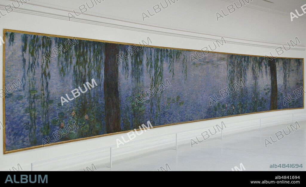 Claude Monet (1840-1926). Pintor impresionista francés. Serie Nenúfares. Mañana clara con sauces, hacia 1915-1926. Óleo sobre lienzo. Museo de la Orangerie. París. Francia.