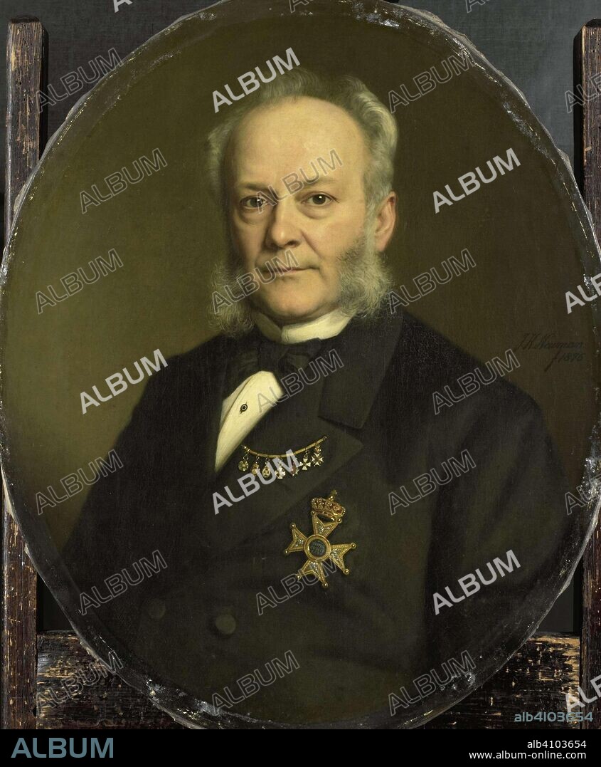 JOHAN HEINRICH NEUMAN. Pieter Mijer (1812-81). Governor General of the Dutch East Indies. Dating: 1876. Measurements: h 75.8 cm × w 62.7 cm × t 3 cm; d 9.5 cm.