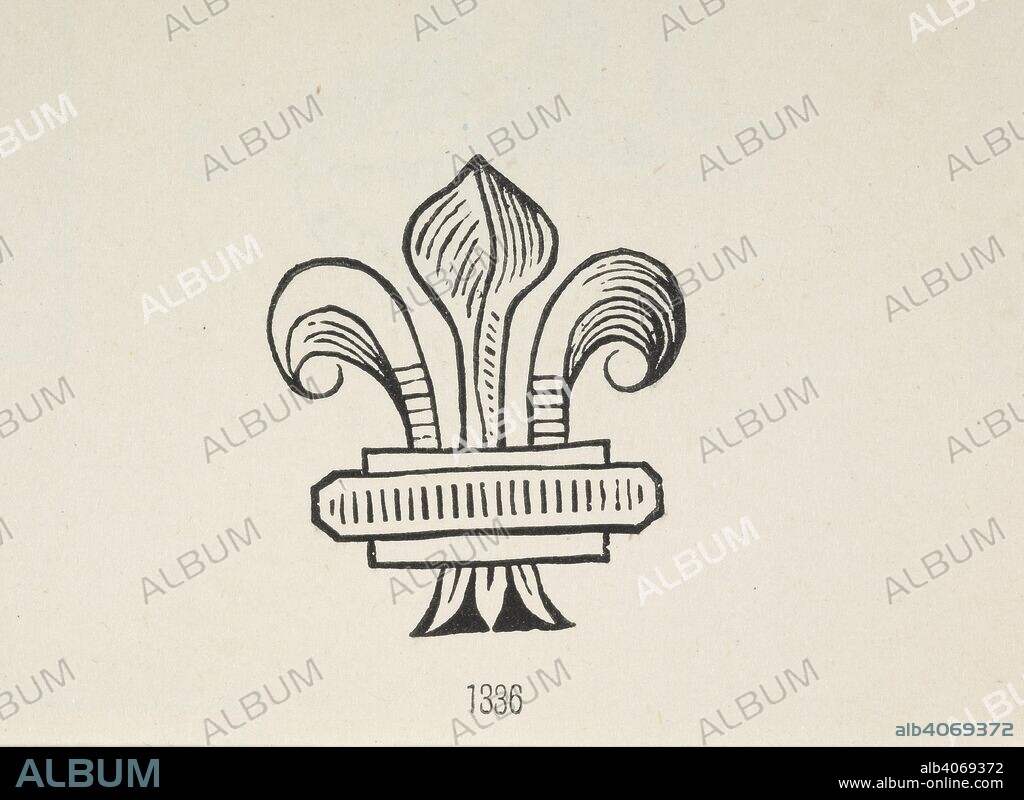 THOMAS BEWICK y THOMAS HUGO. Fleur-de-lys type illustration. Bewick's Woodcuts: impressions of upwards of two thousand wood-blocks, engraved, for the most part, by T. and J. Bewick, ... including illustrations of various kinds for books, pamphlets, and broadsides; ... with an introduction, a descriptive catalogue of the Blocks, and a list of the books and pamphlets illustrated. London, 1870. Source: 1784.b.13.