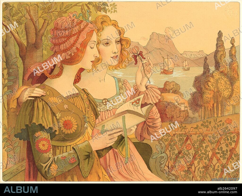 Armand Point (French, 1861 - 1932). Golden Legend (Legende Dorée), 1897. Color lithograph on wove paper. Sheet: 405 mm x 308 mm (15.94 in. x 12.13 in.).