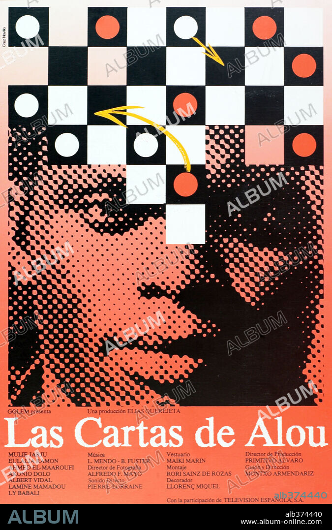 Poster of LETTERS FROM ALOU, 1990 (LAS CARTAS DE ALOU), directed by MONTXO ARMENDARIZ. Copyright ELIAS QUEREJETA, P.C.