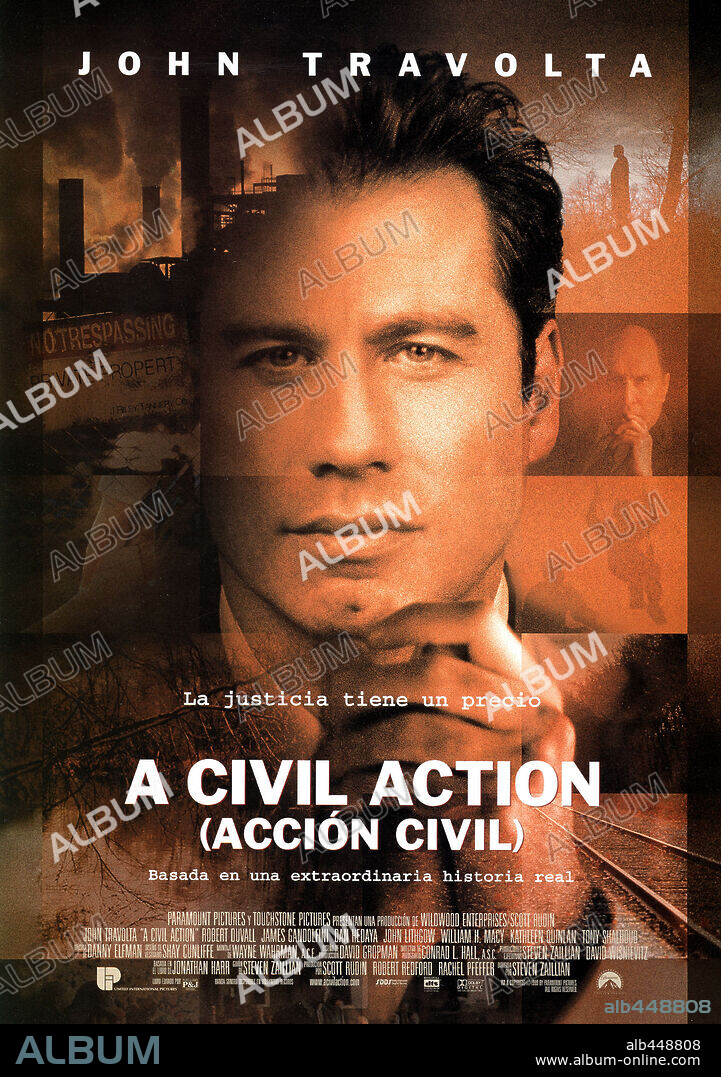Poster de CIVIL ACTION, A-ACCION CIVIL, 1998 (A CIVIL ACTION), dirigida por STEVEN ZAILLIAN. Copyright PARAMOUNT PICTURES.