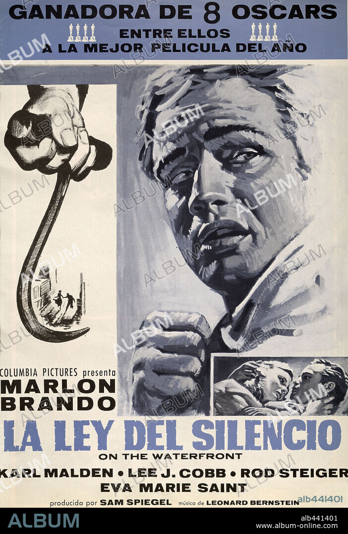 Poster of ON THE WATERFRONT, 1954, directed by ELIA KAZAN. Copyright COLUMBIA PICTURES.